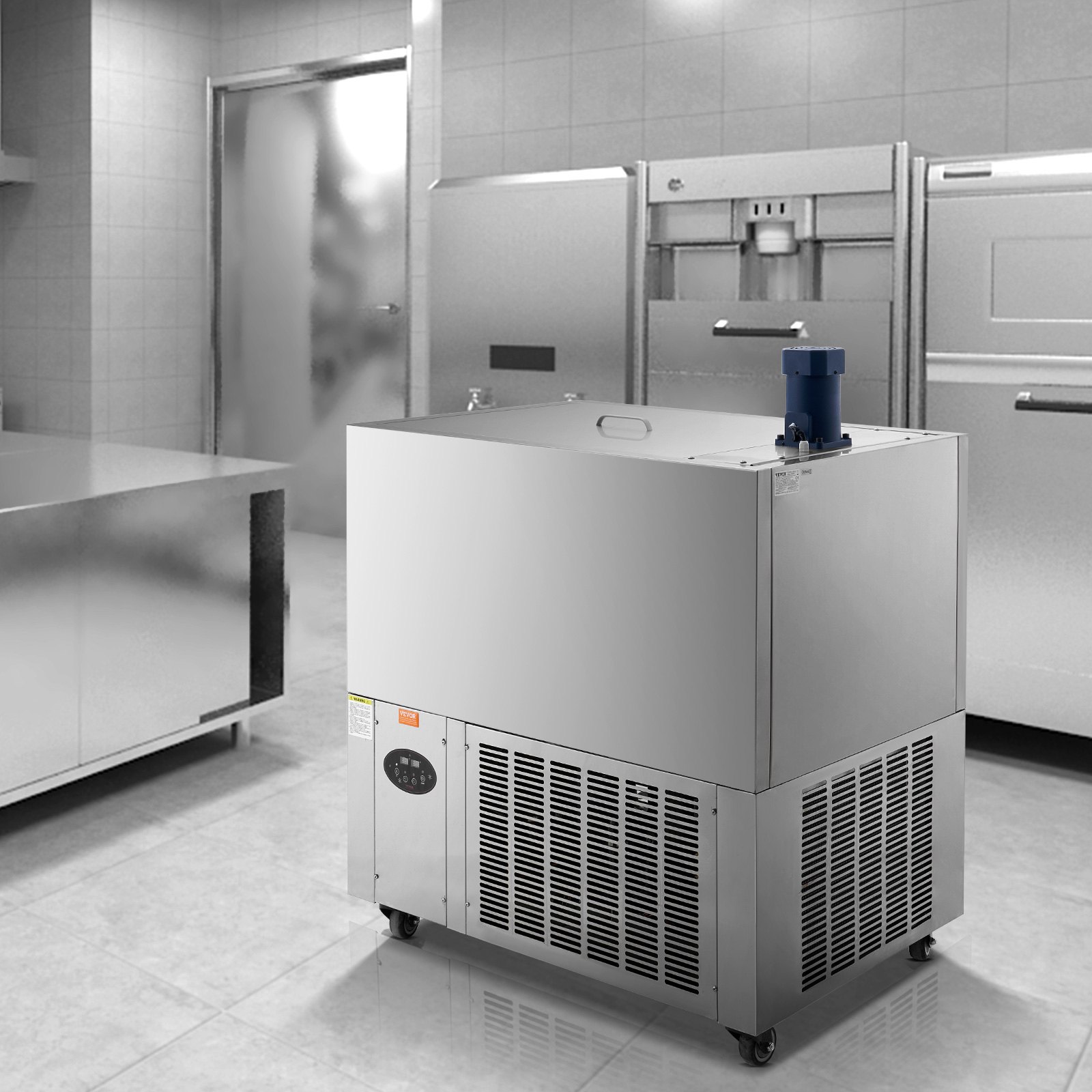 VEVOR Máquina para Hacer Paletas de Hielo Comerciales de Acero Inoxidable, Juego de 4 Moldes, 120 Piezas, Máquina de Paletas de Palitos de Hielo para Bares, Cafeterías, Tienda de Té con Leche