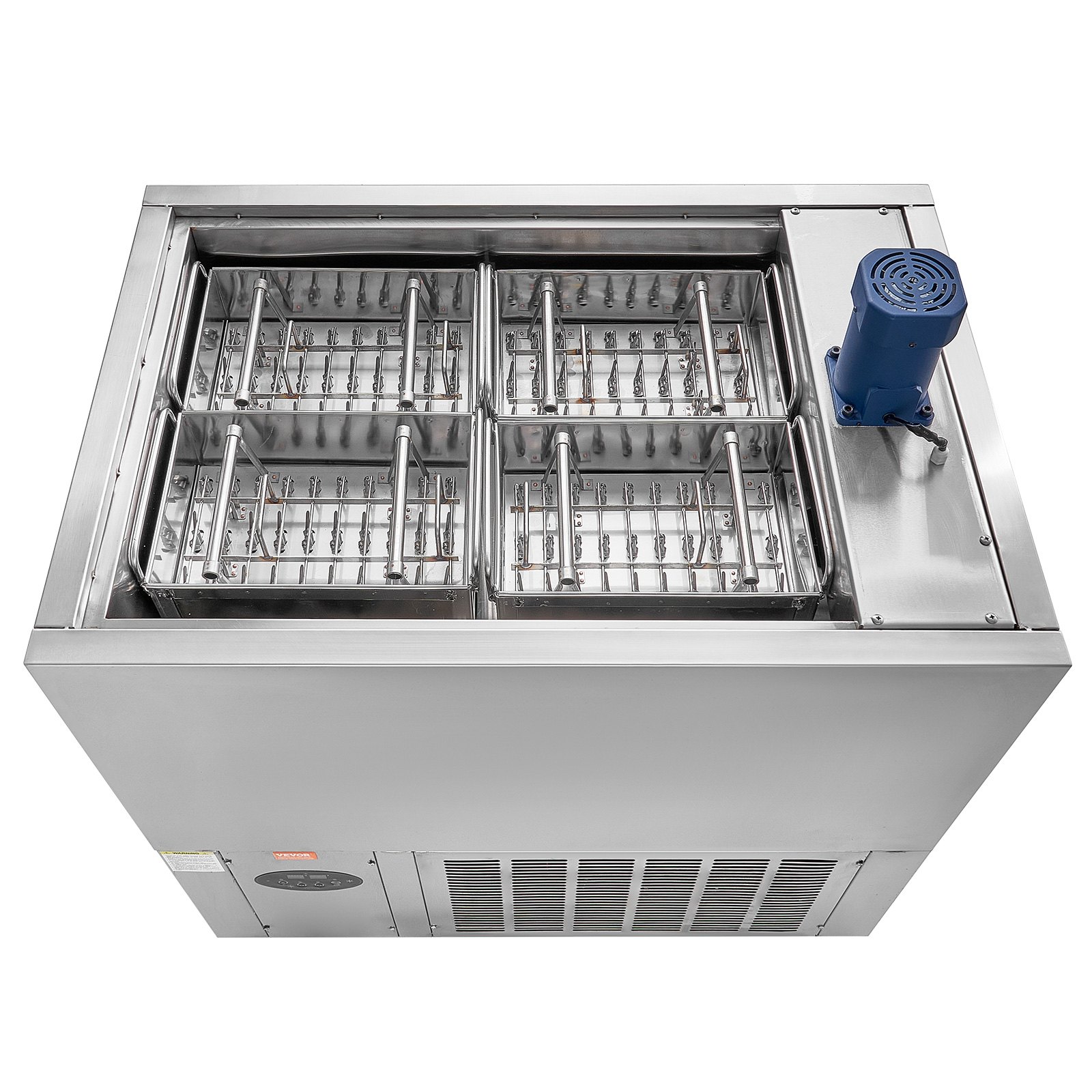 VEVOR Máquina para Hacer Paletas de Hielo Comerciales de Acero Inoxidable, Juego de 4 Moldes, 120 Piezas, Máquina de Paletas de Palitos de Hielo para Bares, Cafeterías, Tienda de Té con Leche