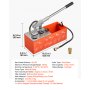 VEVOR Bomba de Prueba de Presión Hidráulica 7,57 L, Manual, Doble Válvula, Rango de prueba de 0-60 bar, con Manómetro y Tanque, Material Resistente, para Sistemas de Tuberías de Agua, Calefacción