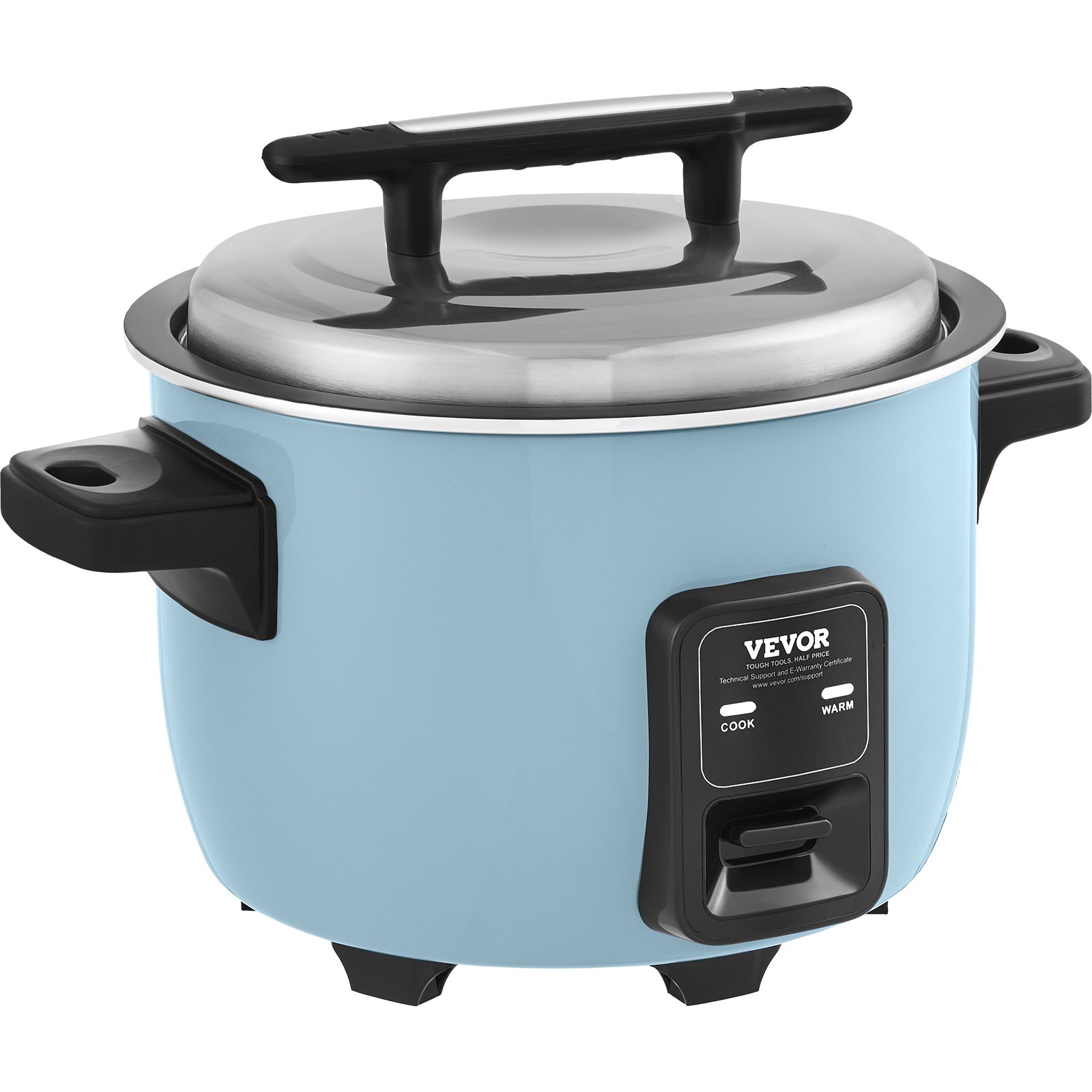 VEVOR Olla Arrocera Comercial de 23 Tazas 4,2 L Calentador con Olla Interior Antiadherente Cocción Rápida y Mantenimiento del Calor durante 24 Horas con Taza y Paleta para Arroz, 480 x 390 x 330 mm