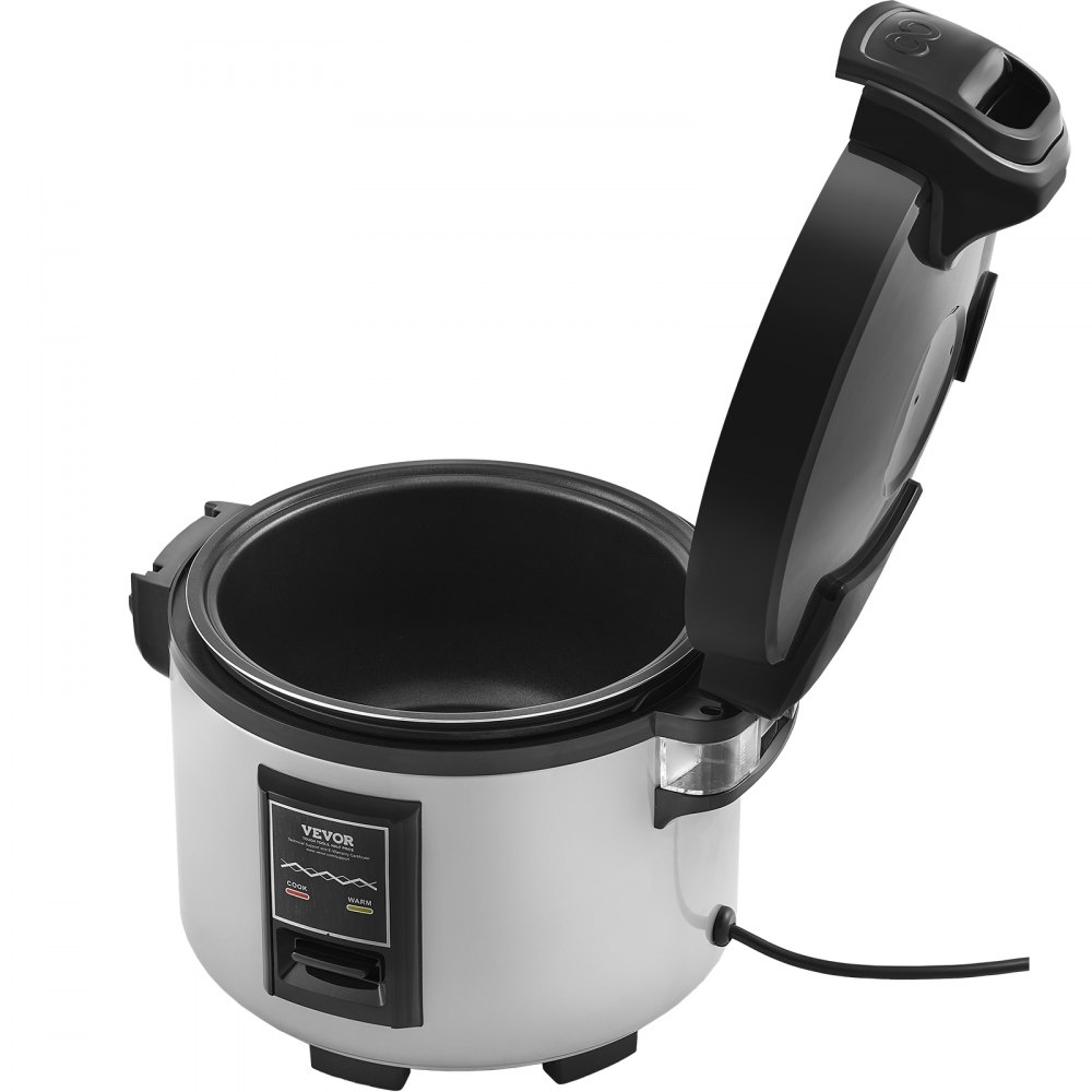 VEVOR Olla Arrocera Comercial de 20 Tazas, 3,6 L, Calentador con Olla Interior Antiadherente, Cocción Rápida y Mantenimiento del Calor durante 12 Horas, Taza de Arroz y Paleta, 400 x 350 x 350 mm