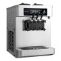 VEVOR Máquina de Helados Comercial 3 Sabores 1800 W Caudal de 20-28 L/h, Máquina para Hacer Helados con 2 Tolvas de 6 L Sobremesa, Preenfriamiento con Alerta de Mezcla Baja para Restaurante, Tienda