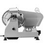 VEVOR Cortafiambres Eléctrico 320 W, Cortadora de Carne Comercial con Cuchilla de Acero al Carbono de 300 mm, Afilador Incorporado, Grosor Ajustable de 0-15 mm para Carne Congelada, Jamón, Baguette