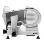VEVOR Cortafiambres Eléctrico 320 W, Cortadora de Carne Comercial con Cuchilla de Acero al Carbono de 300 mm, Afilador Incorporado, Grosor Ajustable de 0-15 mm para Carne Congelada, Jamón, Baguette