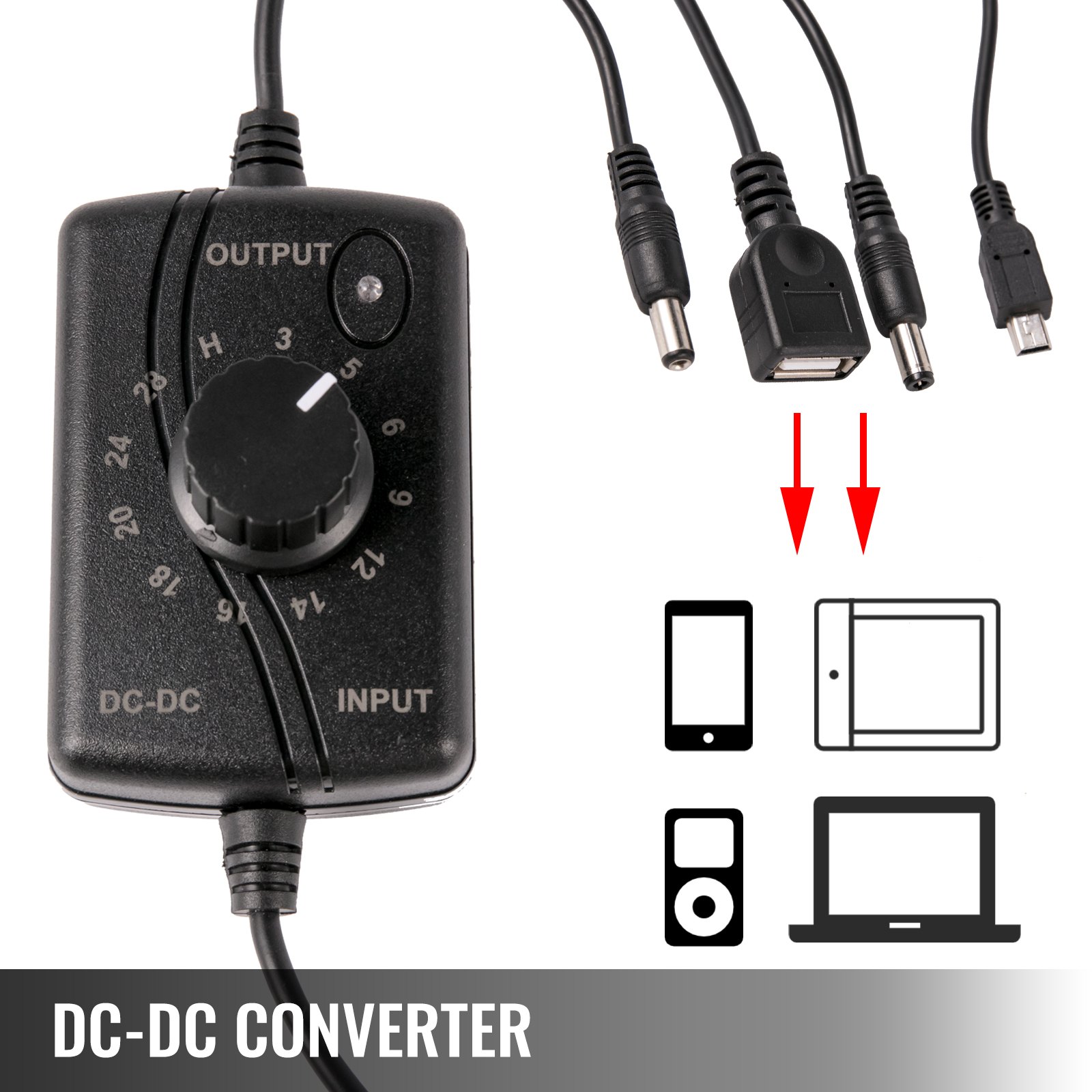 Generador Eléctrico De Manivela 30w Dc-dc 3a Para Computadoras Portátiles Cámara