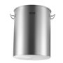 VEVOR Olla de Acero Inoxidable, Ollas para Cocinar 34 L, Olla para Salsa con Canasta, Tapa y Asa, Olla Comercial Resistente, Tratamiento de Lijado, para Cocinar al Vapor, Hervir o Freír, 315 x 420 mm