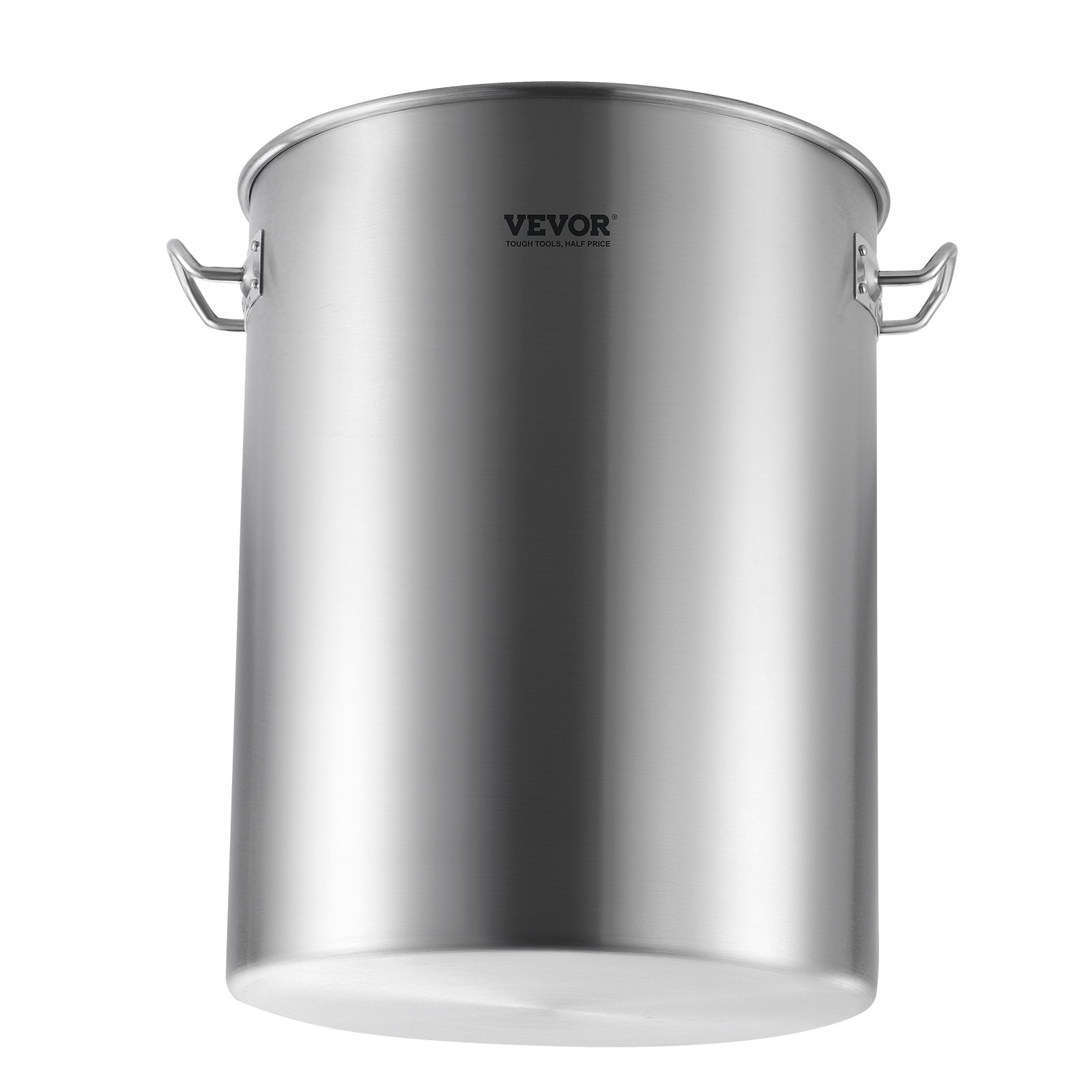 VEVOR Olla de Acero Inoxidable, Ollas para Cocinar 34 L, Olla para Salsa con Canasta, Tapa y Asa, Olla Comercial Resistente, Tratamiento de Lijado, para Cocinar al Vapor, Hervir o Freír, 315 x 420 mm