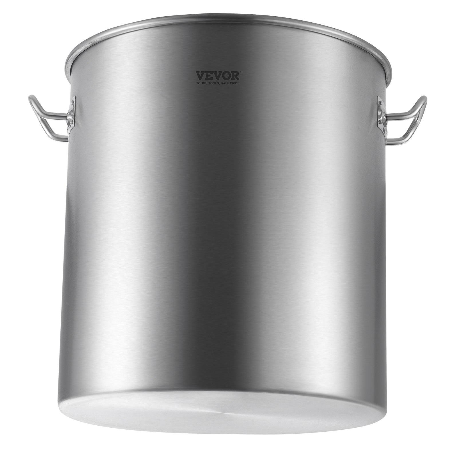 VEVOR Olla Grande de Acero Inoxidable de 60,5 L, Olla para Salsa con Canasta, Tapa y Asa, Olla Comercial Resistente, Tratamiento de Lijado, para Eventos de Grupos Grandes, Plateado, 400 x 450 mm