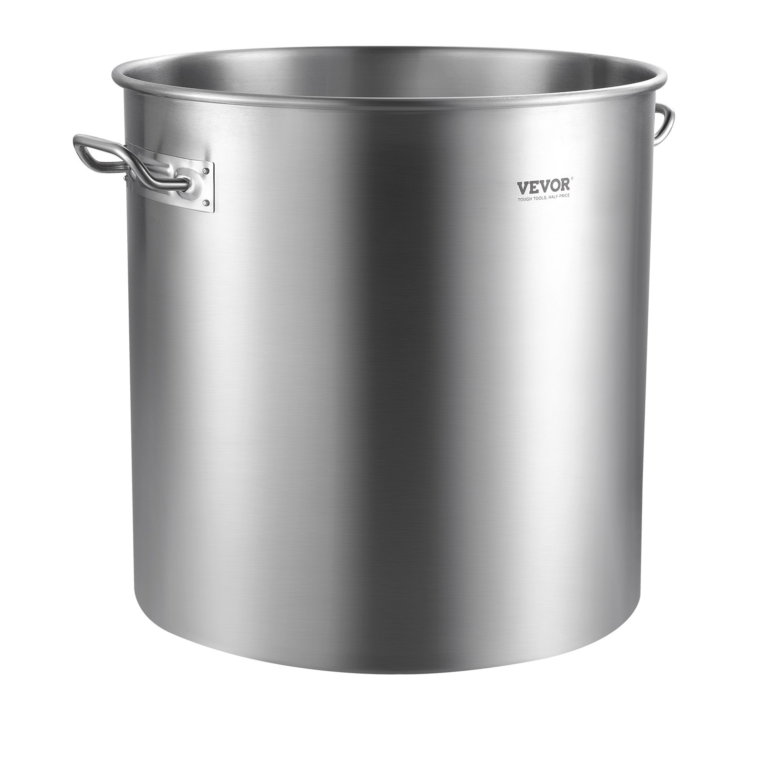VEVOR Olla Grande de Acero Inoxidable de 79,5 L, Olla para Salsa con Canasta, Tapa y Asa, Olla Comercial Resistente, Tratamiento de Lijado, para Eventos de Grupos Grandes, Plata, 450 x 485 mm