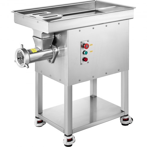 VEVOR Picadora de Carne Eléctrica 10 kg/min, con Cuchilla, Placa de Molienda, Máquina para Hacer Salchichas, Acero Inoxidable para Cocina, Restaurante, Carnicería, 2200 W, 880 x 495 x 920 mm, 32#