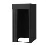 VEVOR Probador Portátil con Cortinas Gruesas de Poliéster, Espacio de Privacidad con Cortina de Sombra y Gancho, para Boutiques, Sastrerías y Actividades al Aire Libre, 99 x 99 x 198 cm, Negro