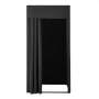 VEVOR Probador Portátil con Cortinas Gruesas de Poliéster, Espacio de Privacidad con Cortina de Sombra y Gancho, para Boutiques, Sastrerías y Actividades al Aire Libre, 99 x 99 x 198 cm, Negro