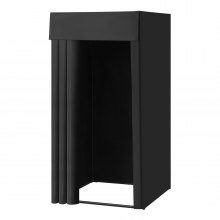 VEVOR Probador Portátil de 99 x 99 x 198 cm con Espacio de Privacidad Negro