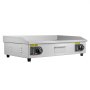 VEVOR Plancha Eléctrica Profesional 725x400 mm 4400 W, Termostato Ajustable de 50 a 300 °C, Placa con Protección contra Salpicaduras, Cuerpo de Acero Inoxidable, para Uso en Interiores y Exteriores