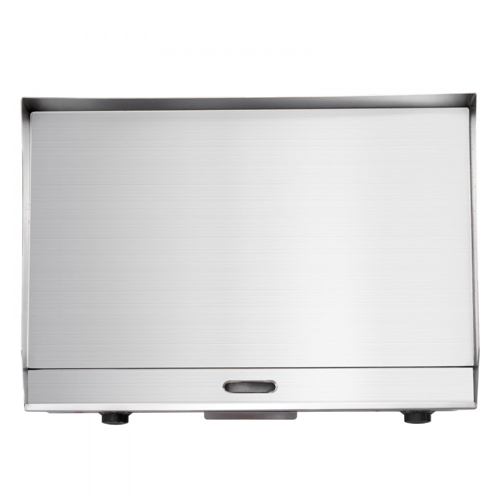 VEVOR Plancha Eléctrica 4000 W 655 x 400 mm, Control de Temperatura 50 a 300 °C, Parrilla de Encimera de Acero Inoxidable con Superficie Plana, 4 Almohadillas para los Pies, para Carne (Sin Enchufe)