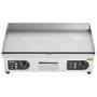 VEVOR Commercial Electric Grill, 4000 W, Flat Countertop Grill Plate, Adjustable Temperature from 122 °F to 572 °F, 25.98 x 15.75 x 0.39 inches, Stainless Steel Grill Plate with 2 Shovels and 2 Brushes for Home or Restaurant Use