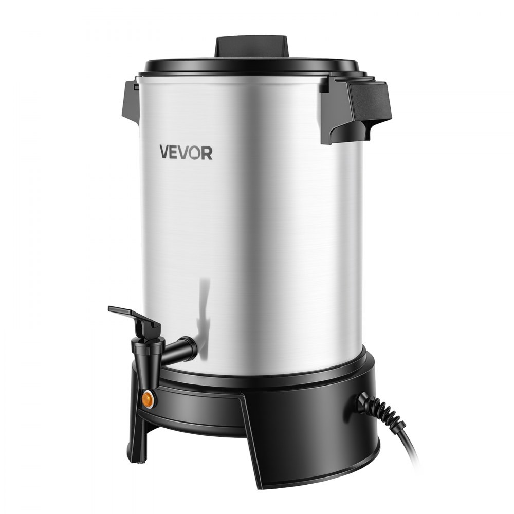 VEVOR Urna de Café 4,5 L para 30 Tazas a la Vez Cafetera Comercial 1190 W, Preparación Rápida, Con Grifo Antigoteo, Control Automático de Temperatura, 84°C-94°C, Para Catering, Fiestas, Restaurantes