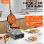 VEVOR Máquina para Hacer Waffles con Burbujas y Huevos 1400 W 593 x 220 x 268 mm