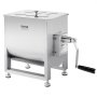 VEVOR manual meat mixer, meat processing device (maximum mixing of 13.6 kg of meat), stainless steel meat mixer, sausage mixer with reduction gear, hand mixer for minced meat