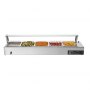 VEVOR Commercial Food Warmer, 1500W Electric Stainless Steel Steam Food Warmer with Glass Cover, Countertop Buffet Bain Marie with Five 1/2 Size Food Pans, for Catering, Restaurant, Party & Buffets