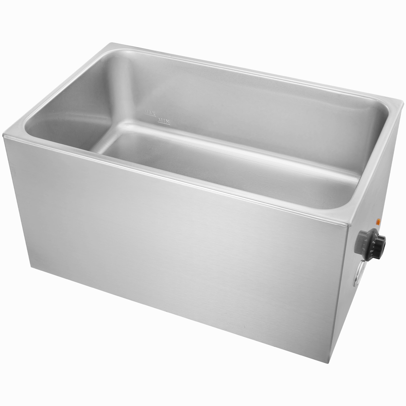 VEVOR Calentador de alimentos comercial de 18 l, calentador de bufé eléctrico de 1200 W para baño maría, calentador de alimentos para mesa de vapor, calentador de alimentos de acero inoxidable para encimera, uso húmedo o seco para fiestas, catering y restaurantes