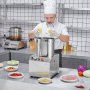 VEVOR Procesador de Alimentos y Picadora de Verduras, Acero Inoxidable de Grado Alimenticio 15 L con 2 Cuchillas Curvas S Adicionales, para Picar Verduras, Frutas, Granos y Nueces, 400 x 405 x 610 mm