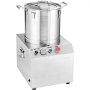 VEVOR Procesador de Alimentos y Picadora de Verduras, Acero Inoxidable de Grado Alimenticio 15 L con 2 Cuchillas Curvas S Adicionales, para Picar Verduras, Frutas, Granos y Nueces, 400 x 405 x 610 mm