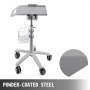 Carrito móvil VEVOR con base de acero con recubrimiento en polvo y cesta para usos múltiples.