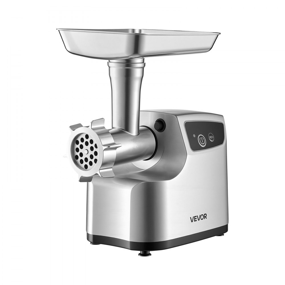 VEVOR Picadora de Carne 700 W 0,77 HP, Picadora de Carne Eléctrica Capacidad de 2,3 kg/min, con 3 Discos de Molienda, 3 Tubos de Embutir Salchichas, para Cocinas Domésticas, Restaurantes, Carnicerías