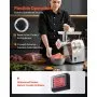 VEVOR Picadora de Carne Eléctrica de Encimera con Cuchilla, Capacidad de 4,2 kg/min, Placa de Molienda, Máquina para Hacer Salchichas, Acero Inoxidable para Cocina y Restaurante, 430 x 248 x 440 mm