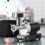 VEVOR Picadora de Carne Eléctrica Industrial de Encimera, Capacidad de 6,36 kg/Min, con Cuchilla, Placa Molienda, para Hacer Salchichas, Acero Inoxidable, para Cocina y Restaurante, 570 x 270 x 470 mm