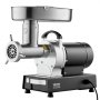VEVOR Picadora de Carne Eléctrica Industrial de Encimera, Capacidad de 6,36 kg/Min, con Cuchilla, Placa Molienda, para Hacer Salchichas, Acero Inoxidable, para Cocina y Restaurante, 570 x 270 x 470 mm