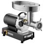 VEVOR Picadora de Carne Eléctrica Industrial de Encimera, Capacidad de 6,36 kg/Min, con Cuchilla, Placa Molienda, para Hacer Salchichas, Acero Inoxidable, para Cocina y Restaurante, 570 x 270 x 470 mm