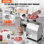 VEVOR Picadora de Carne Eléctrica Comercial 4,18 kg/min 430 x 248 x 440 mm 700 W