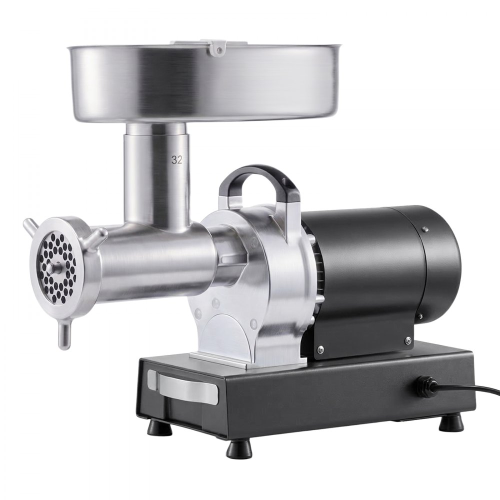 VEVOR Picadora de Carne 1100W 1,5 HP, Picadora de Carne Eléctrica 9,5 kg/min, de Acero Inoxidable, con 3 Placas, 3 Tubos de Embutir Salchichas, para Cocinas Domésticas, Restaurantes, Carnicerías