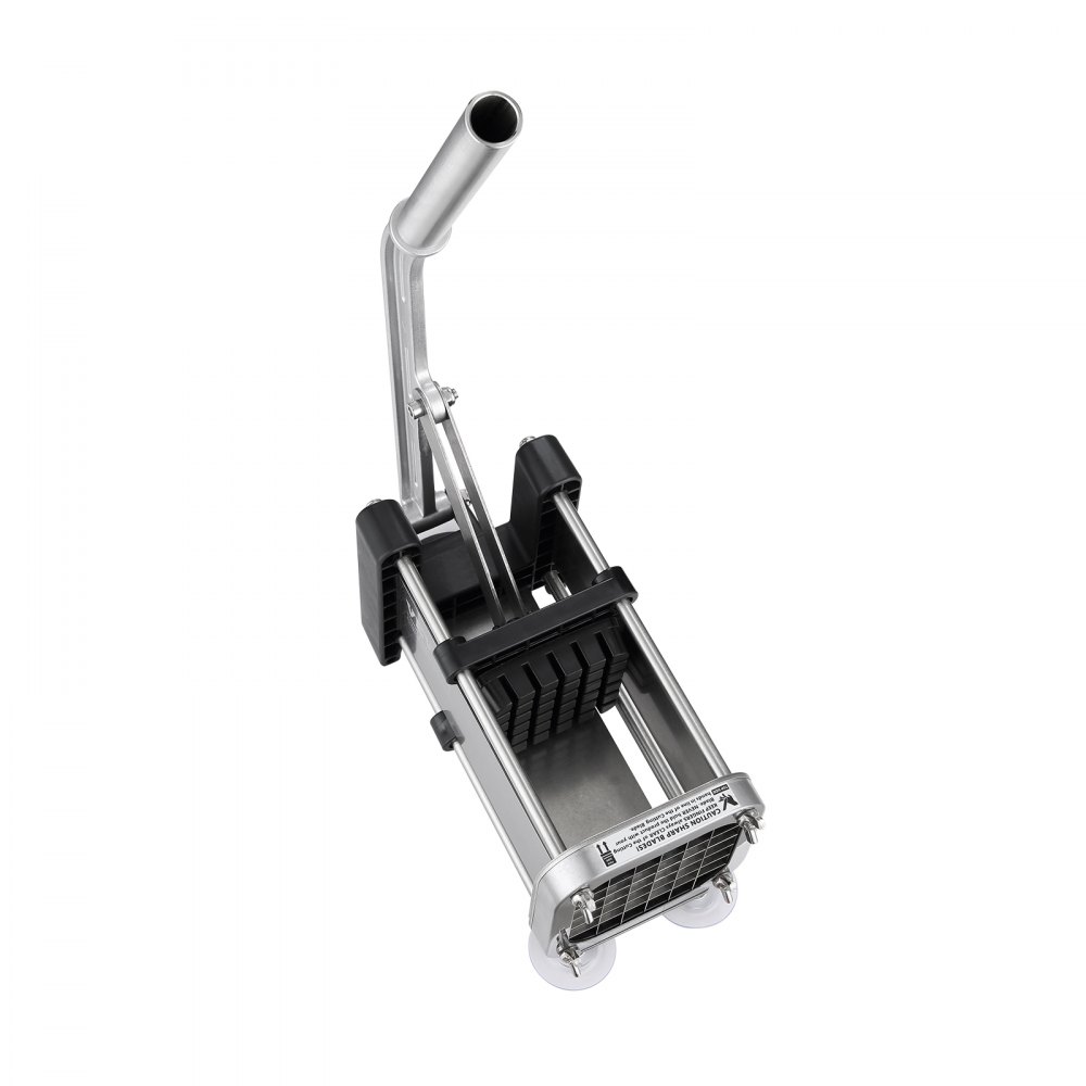 VEVOR Cortador de Papas con Cuchillas de Acero Inoxidable 1/2", 3/8" Cortador de Papas Manual con Ventosas Cortadora de Patatas Fritas Ideal para Papas, Papas Fritas, Pepinos, Verduras, Zanahorias