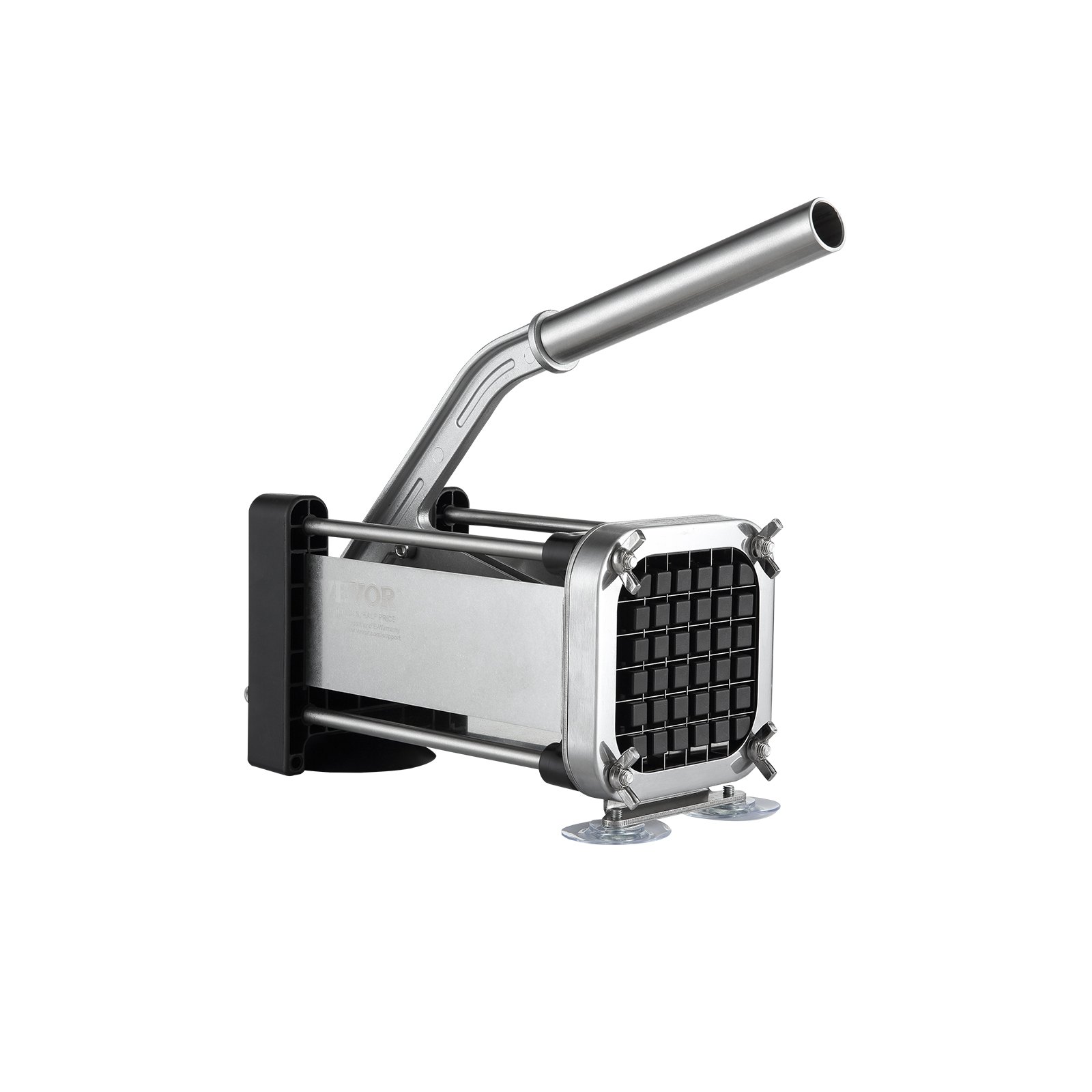 VEVOR Cortador de Papas con Cuchillas de Acero Inoxidable 1/2", 3/8" Cortador de Papas Manual con Ventosas Cortadora de Patatas Fritas Ideal para Papas, Papas Fritas, Pepinos, Verduras, Zanahorias