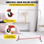 VEVOR Burro Perchero para Ropa en Z 60 x 159 x 215cm Perchero Resistente con 4 Ruedas de Acero Inoxidable Capacidad de 80kg Perchero Comercial con