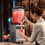 VEVOR Commercial Slushie Machine, 12L Single Tank Frozen Drink Machine, 48 Cup Stainless Steel Slushie Machine with Electronic Keypad, Soft Serve Maker for Parties, Restaurants, and Cafes
