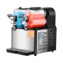 VEVOR Commercial Slushie Machine 3L x 2 Dual Tank Frozen Drink Machine, 24 Cup Stainless Steel Slushie Machine Soft Serve Maker for Parties, Restaurants, Cafes, Bars, Black