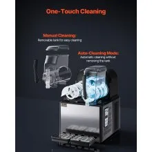 VEVOR Máquina Comercial para Hacer Granizados con Tanque 4 L x 2 360 x 500 x 560 mm