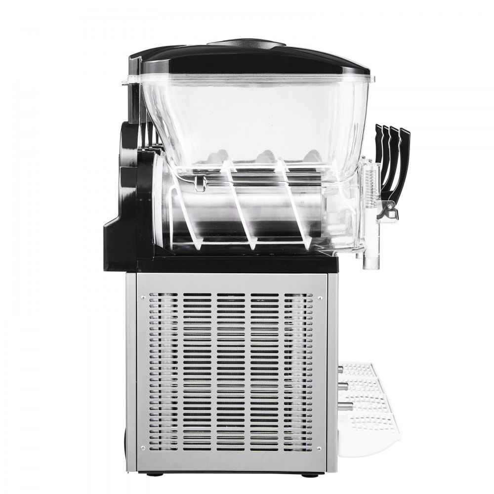 VEVOR Máquina para Hacer Granizados con 4 Tanques de 12 L, Máquina de Granizado Comercial para Margaritas, Batidos, sin Necesidad de Hielo, con Autolimpieza, para Restaurantes, Bares, Fiestas