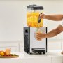 VEVOR Dispensador de Bebidas Comercial 12 L Máquina de Bebidas Frías Heladas de Acero Inoxidable 246 W Temperatura de Enfriamiento 7 a 12 °C para Restaurantes, Bares, Fiestas, 22,5x43x68 cm