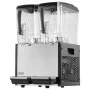 VEVOR Dispensador de Bebidas Comercial 12L x 2 Tanques, de Acero Inoxidable, Temperatura de Enfriamiento de 7°C a 12°C, Tanques de Policarbonato, para Bebidas Frías en Restaurantes, Bares y Fiestas