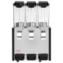 VEVOR Commercial Beverage Dispenser 3 Tanks 10 L / 10.6 QT Per Tank, Stainless Steel Juice Dispenser, Ice Tea Drink Machine with 7℃ to 12℃ Cooling Temperature, for Cold Drink Restaurant Bar Party
