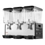 VEVOR Dispensador de Bebidas Comercial 18L x 3 Tanques, de Acero Inoxidable, Temperatura de Enfriamiento de 7°C a 12°C, Tanques de Policarbonato, para Bebidas Frías en Restaurantes, Bares y Fiestas