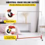VEVOR Perchero Burro para Ropa en Z 60 x 159 x 160 cm Perchero Resistente con 4 Ruedas, Acero Inoxidable, Capacidad de 80 kg, Perchero Comercial con Base en Forma de Z con 2 Ganchos, Color Rojo 8,5 kg