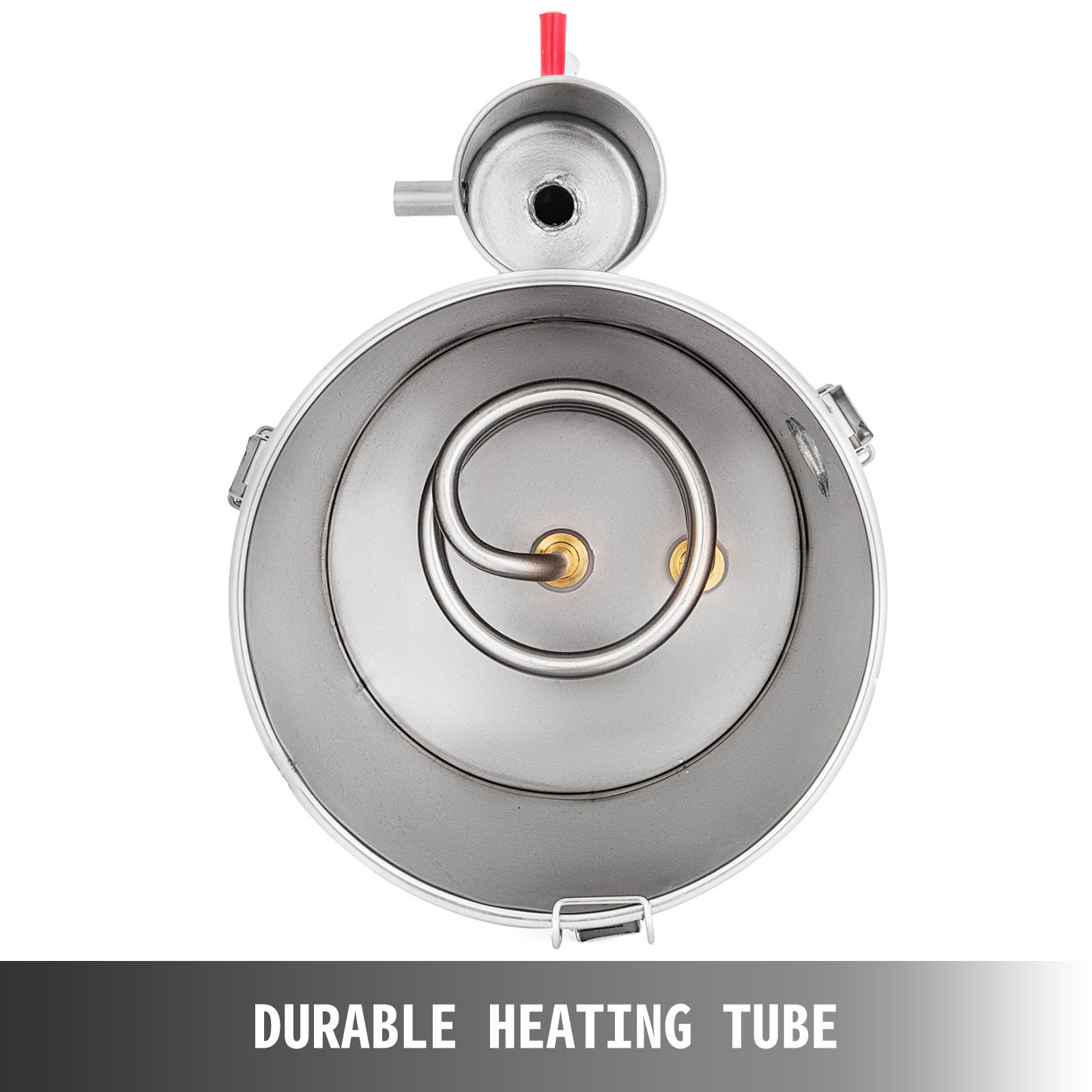 5 L Alambique Destilación Termómetro Agua Esencial Aceite Destilador