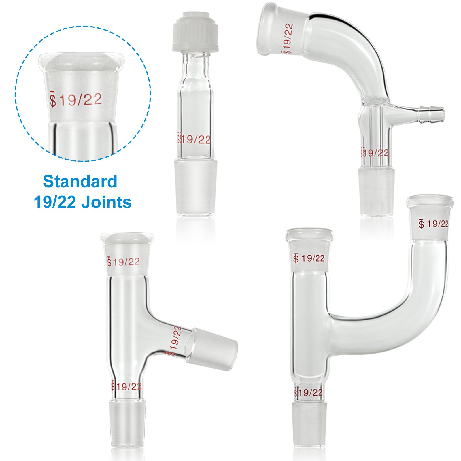 Vevor 19 / 22 125 Ml Kit De Destilación Cristalería Destilador Aceite Esencial