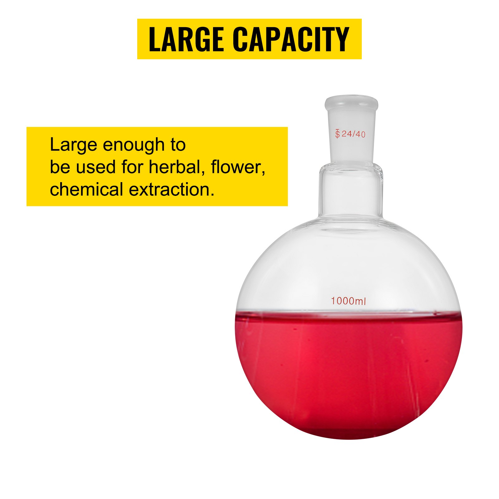 VEVOR VEVOR Kit 32 piezas Laboratorio Cristalería Laboratorio de Química Orgánica Cristalería Kit Lab Cristalería Kit de Vidrio de Laboratorio